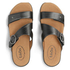 Taos, Westside, Women's, Sandal, Black Metallic, Top view