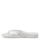 Archies, Support Flip Flops, Women's, Flip Flop, White, Medial side view