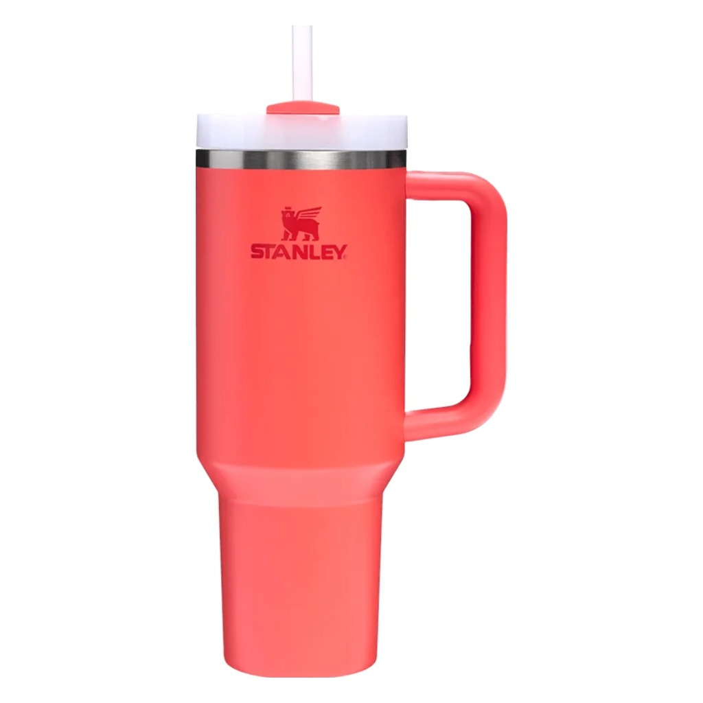 Stanley, Quencher H2.0 FlowState Tumbler 40oz, Hot Coral, Front view