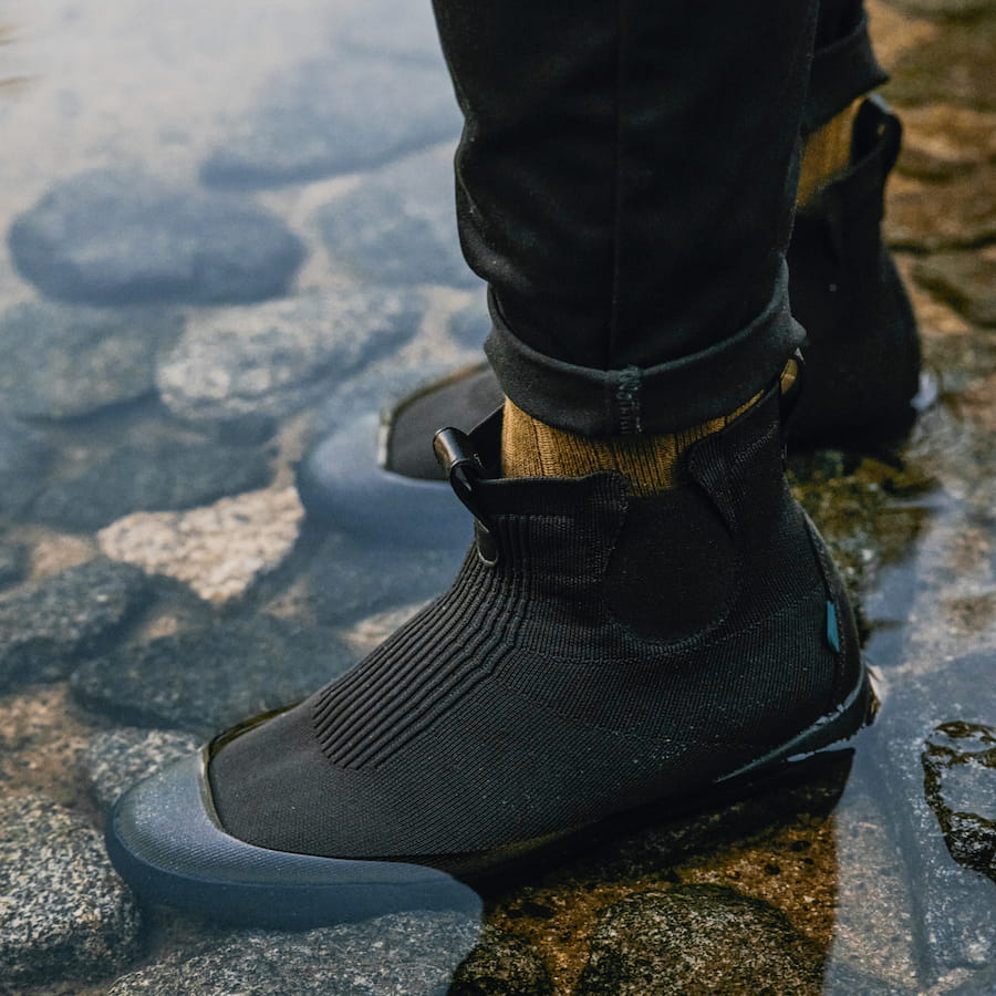 Vessi Classic Chelsea Asphalt Black on Black - Shoetopia Footwear