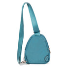 Baggallini, True Classic Double Zip Mini Sling, Sling Bag, Seaside Blue, Rear view