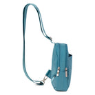 Baggallini, True Classic Double Zip Mini Sling, Sling Bag, Seaside Blue, Side view