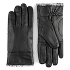 Auclair Rosalie Women's Leather Gloves - Black - Shoetopia Footwear