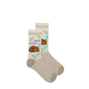 Hotsox Women's Graphic Sock - Fuzzy Beary Sleepy - Shoetopia Footwear