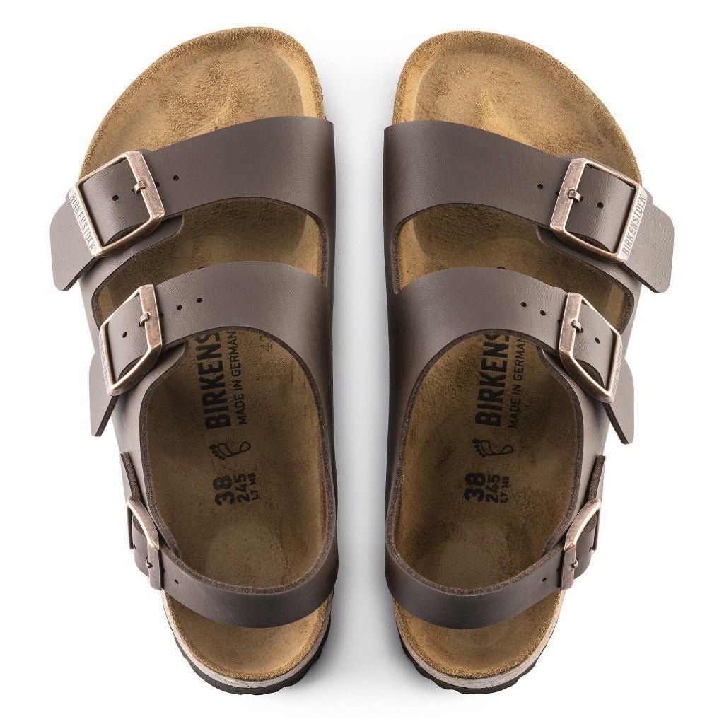 Birkenstock Milano Birko-Flor, Brown, Regular Fit - Shoetopia Footwear