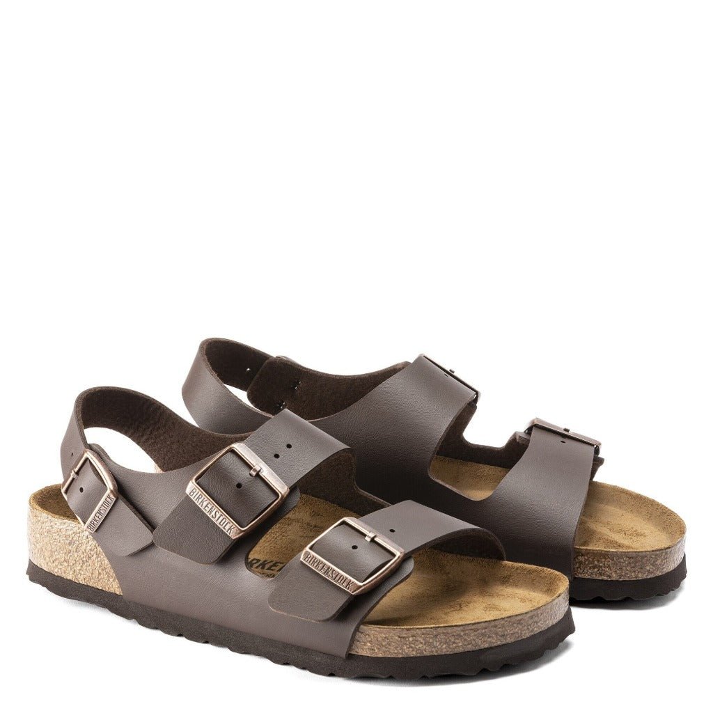 Birkenstock Milano Birko-Flor, Brown, Regular Fit - Shoetopia Footwear