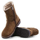 Birkenstock Uppsala Zip Shearling - Dark Tea - Shoetopia Footwear