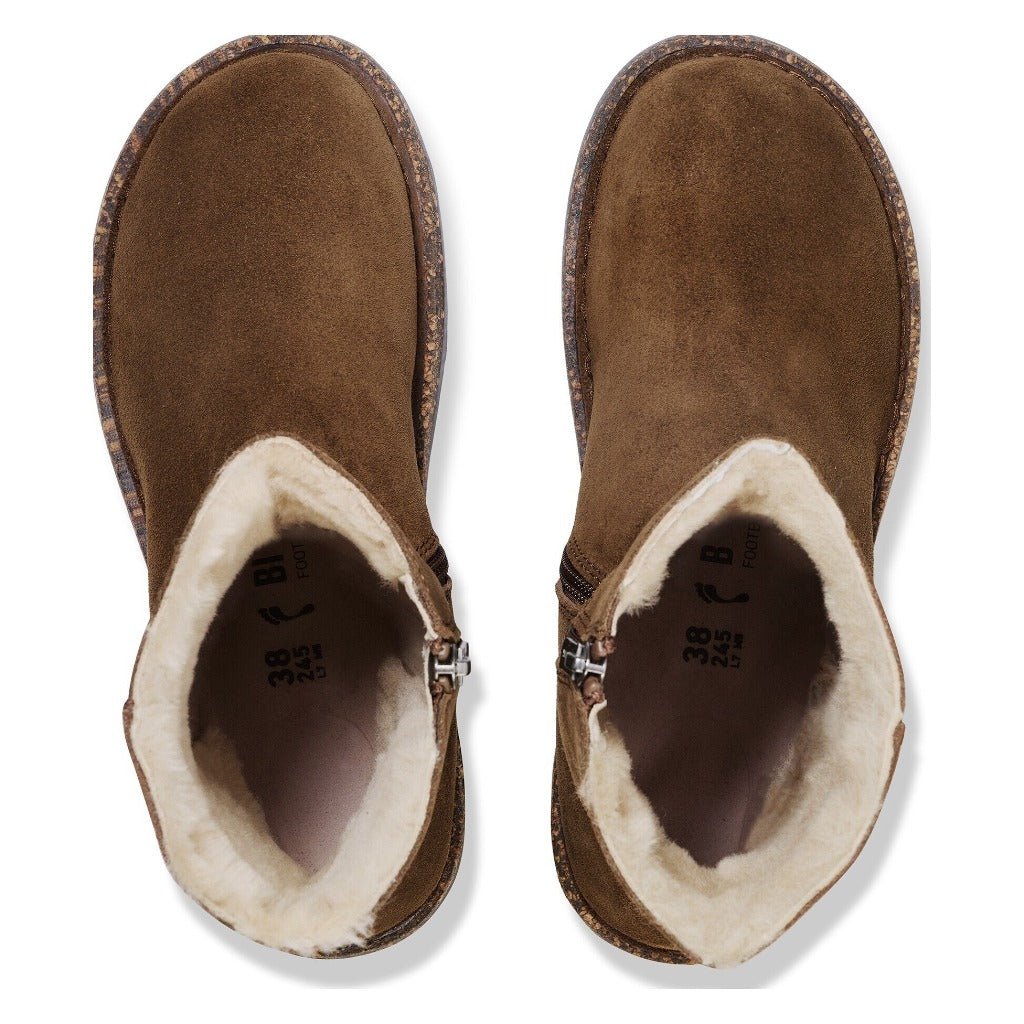 Birkenstock Uppsala Zip Shearling - Dark Tea - Shoetopia Footwear
