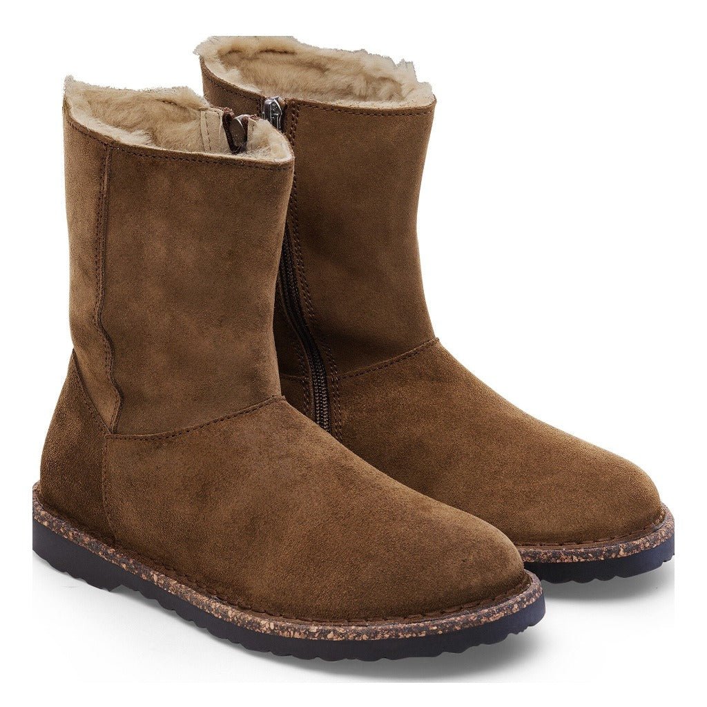 Birkenstock Uppsala Zip Shearling - Dark Tea - Shoetopia Footwear
