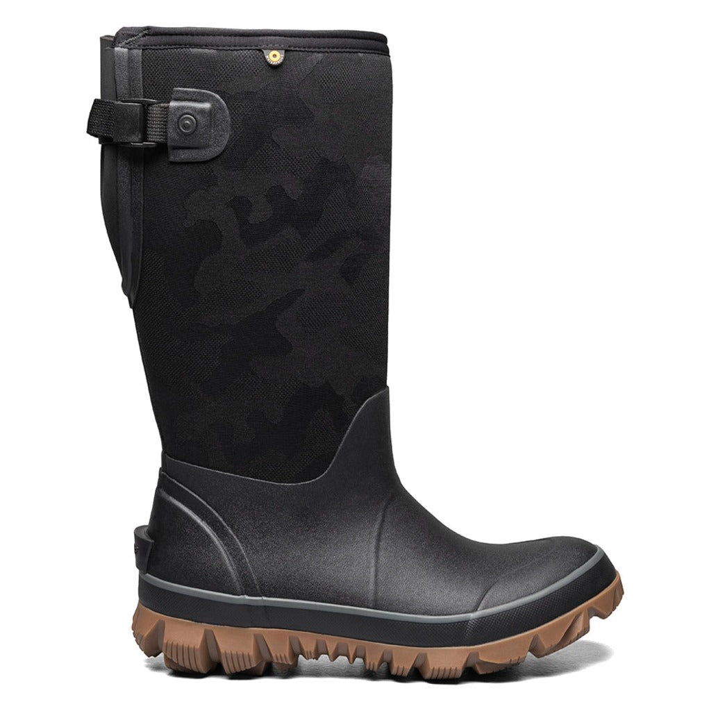 Bogs Whiteout Adjustable Calf - Black - Shoetopia Footwear