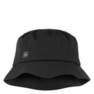 Buff, Rain Bucket Hat, Unisex, Bucket Hat, Solid Black, Angled view
