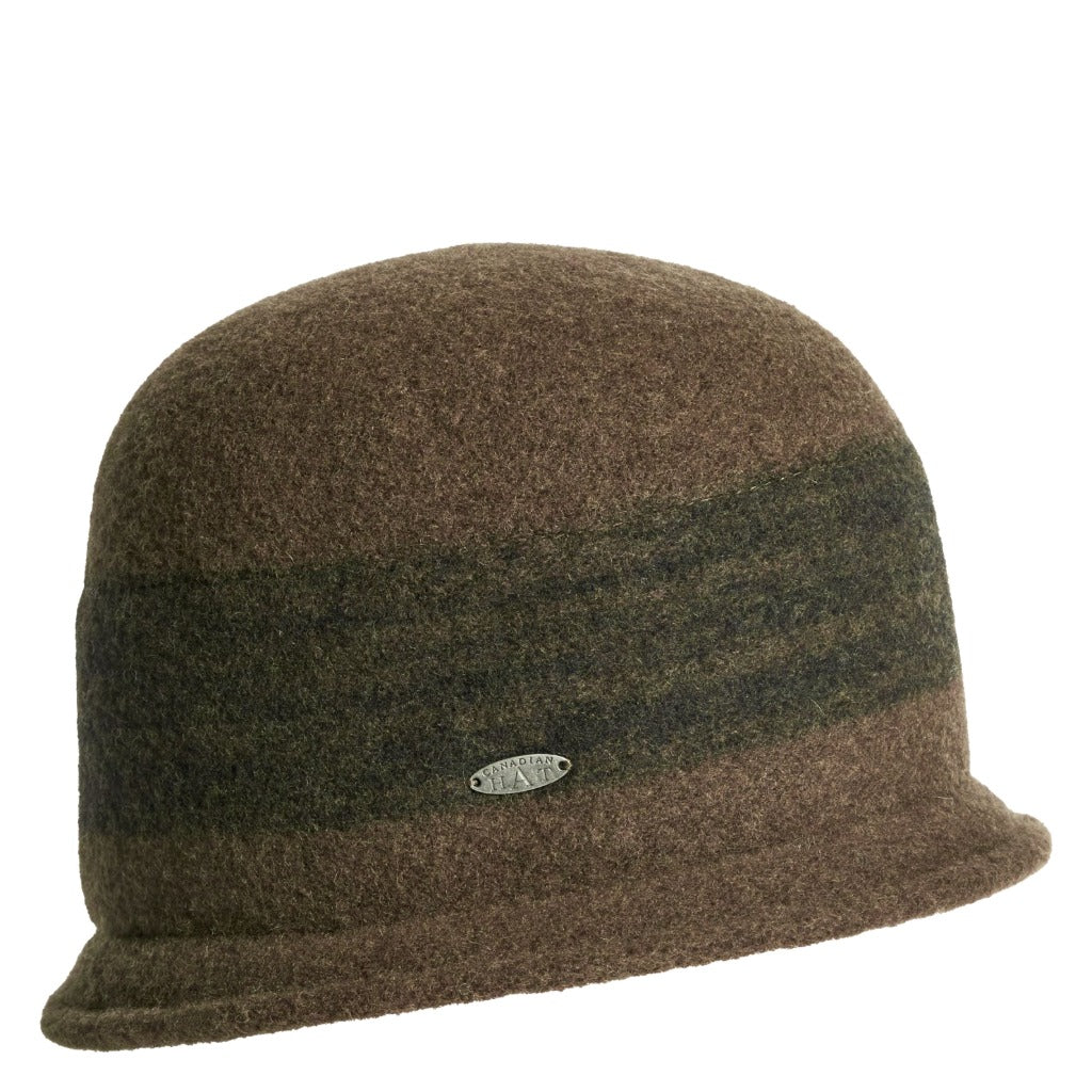 Canadian Hat, Carinna, Women's, Cloche Hat, Green, Angled view