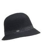 Canadian Hat, Claude, Women's, Cloche Hat, Black, Angled view