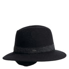 Canadian Hat Ferland Soft Fedora with Earflaps - Black - Shoetopia Footwear