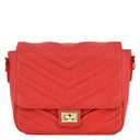 Volant James, Chevron Charm, Women's, Crossbody Bag, Red, Front view