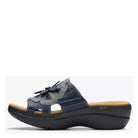 Clarks, Merliah 2 Belle, Women's, Slide Sandal, Blue Floral, Medial side view