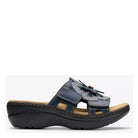 Clarks, Merliah 2 Belle, Women's, Slide Sandal, Blue Floral, Side view