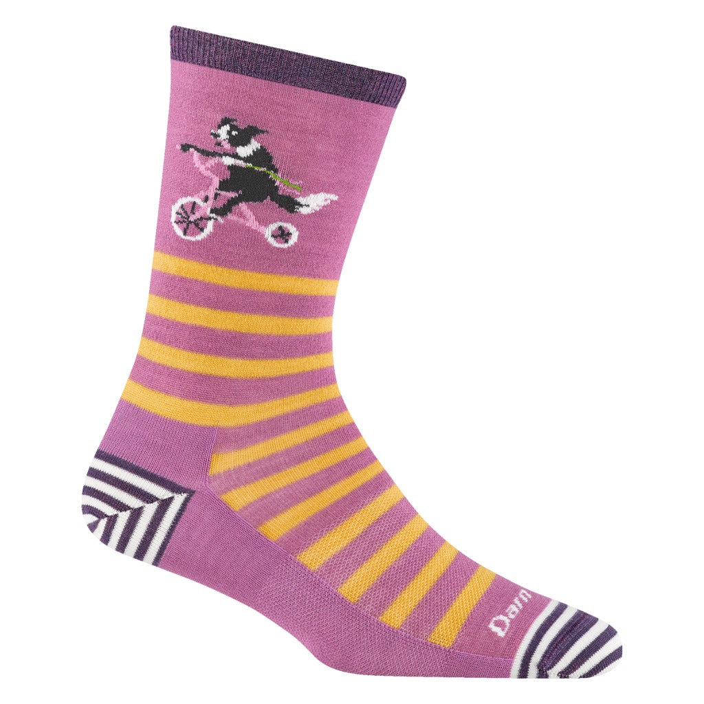 Darn Tough, Animal Haus, Women's, Sock, Lilac, Medial side view