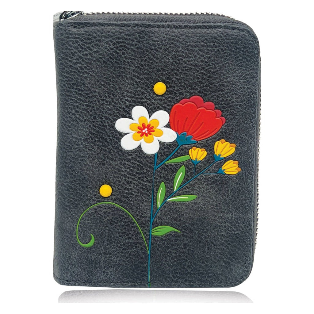 Espe, Jasmine, Women's, Small Zip Wallet, Grey, Front view