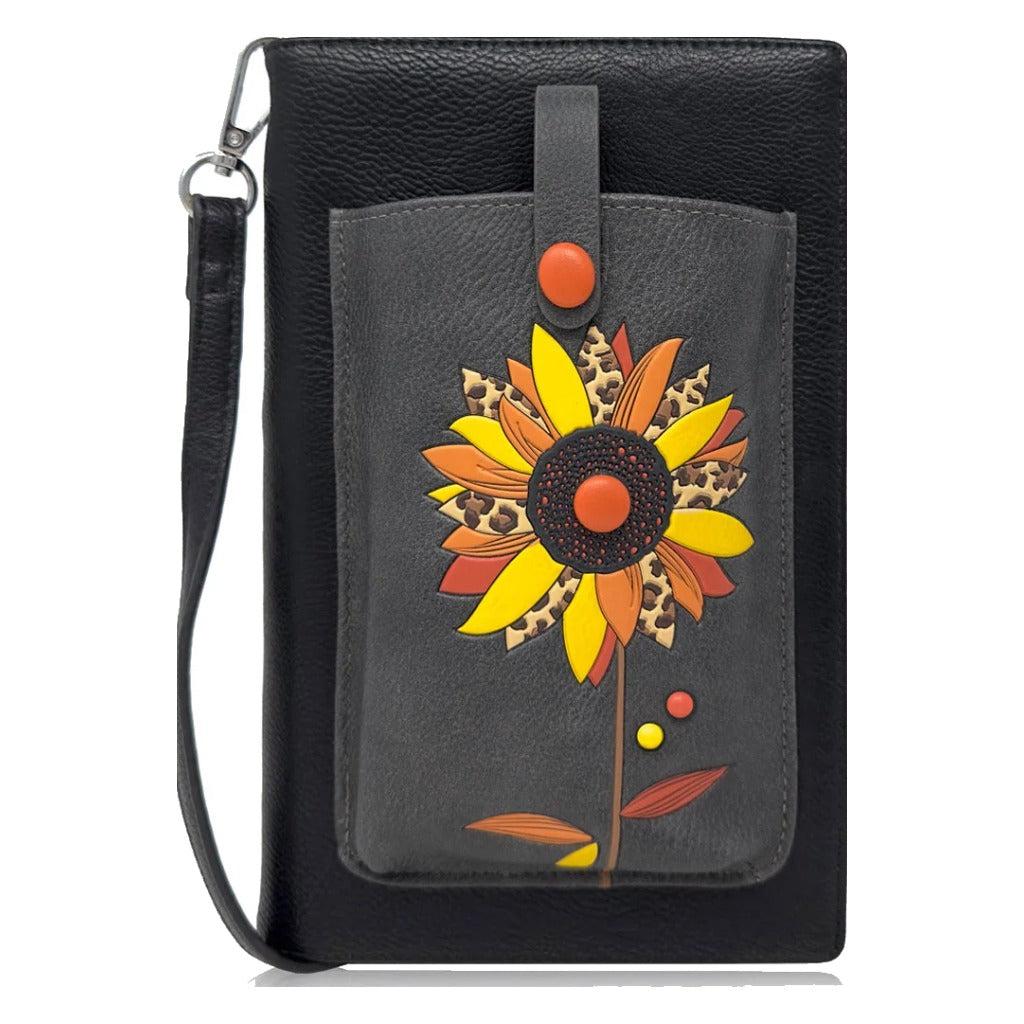 Espe, Glory iSmart, Women's, Crossbody Wallet, Grey, Front view