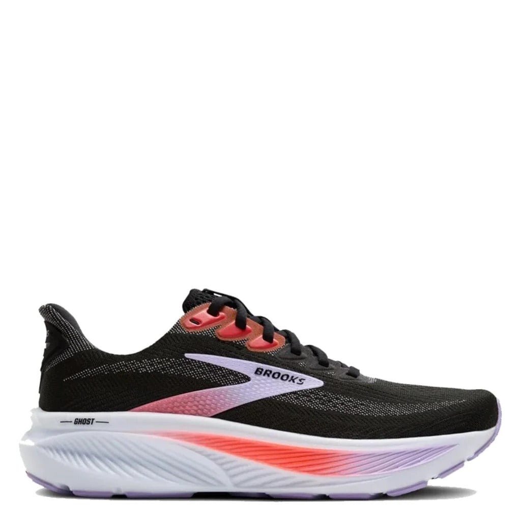 Brooks Ghost 17 Black/Purple/Coral - Shoetopia Footwear