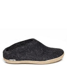 Glerups Slipper With Leather Sole - Charcoal - Shoetopia Footwear