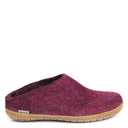 Glerups Slipper With Rubber Sole - Cranberry - Shoetopia Footwear