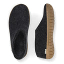 Glerups Shoe With Rubber Sole - Charcoal - Shoetopia Footwear