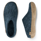 Glerups Slip-On With Leather Sole - Denim - Shoetopia Footwear