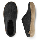 Glerups Slip-On With Leather Sole - Charcoal - Shoetopia Footwear