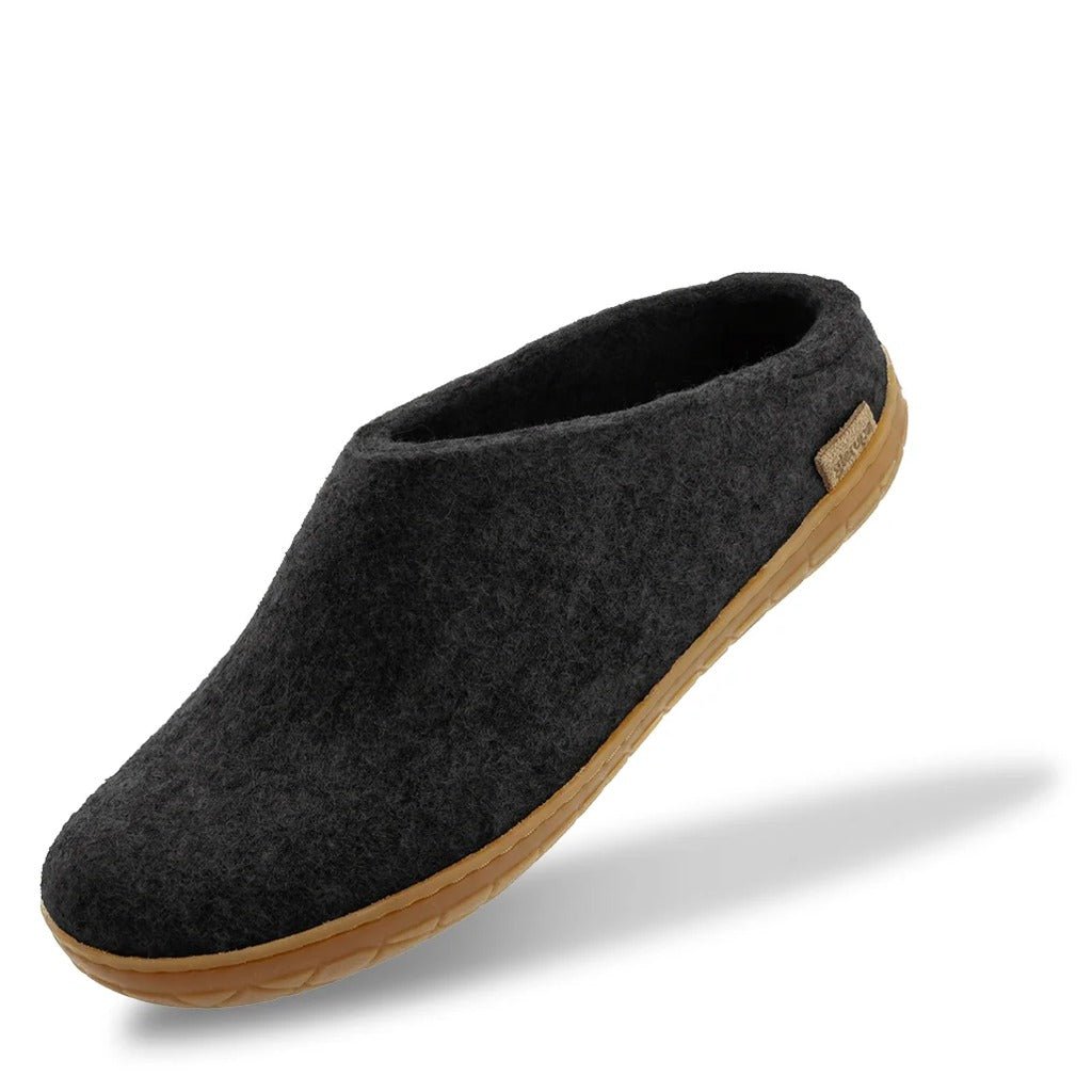 Glerups Slip-On With Rubber Sole - Charcoal - Shoetopia Footwear