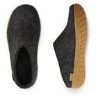 Glerups Slip-On With Rubber Sole - Charcoal - Shoetopia Footwear
