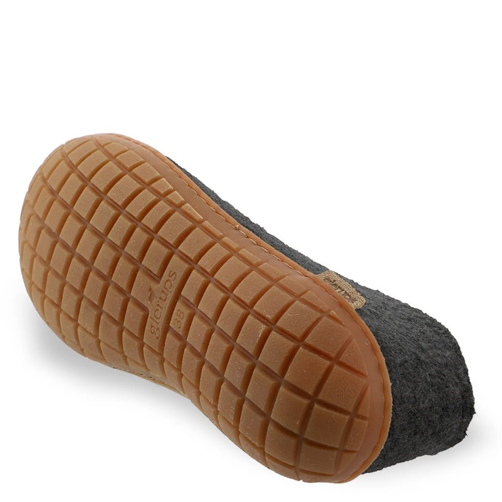 Glerups Shoe With Rubber Sole - Charcoal - Shoetopia Footwear