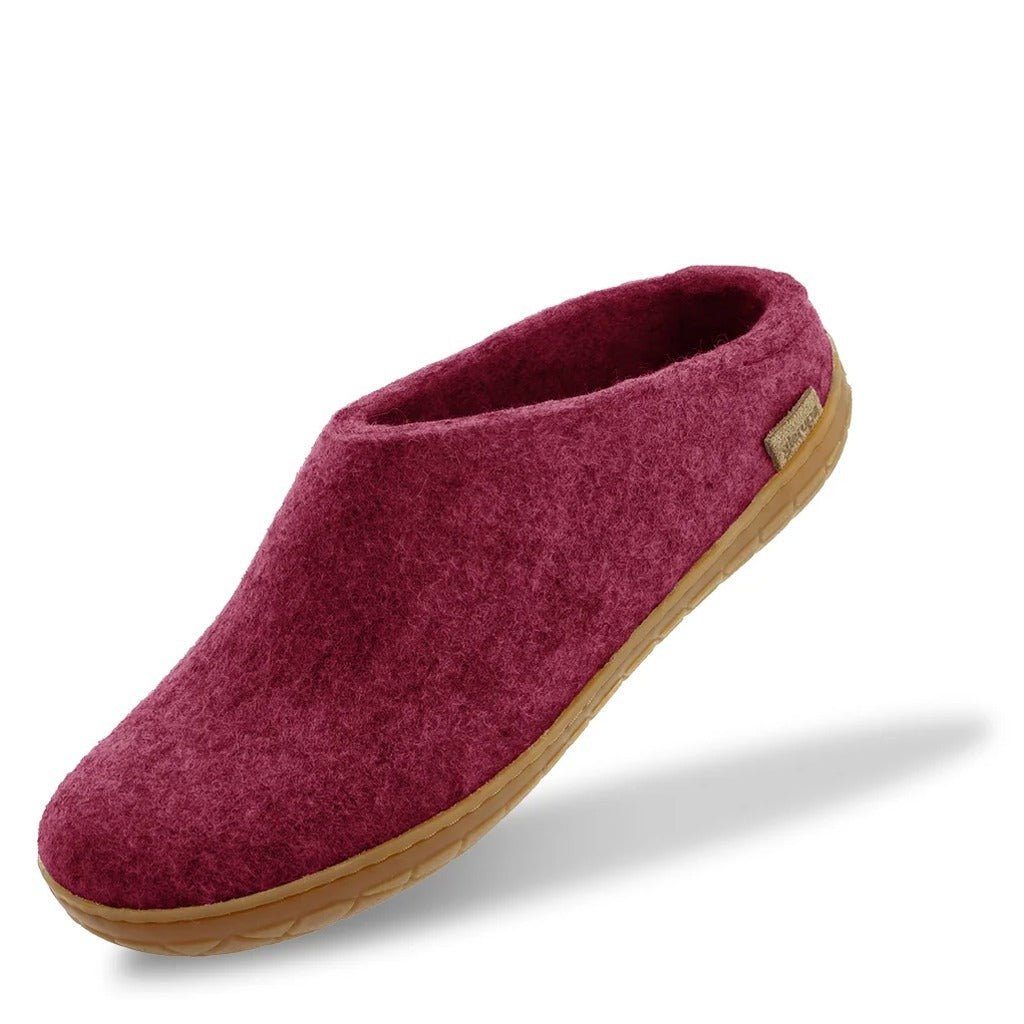 Glerups Slip-On With Rubber Sole - Cranberry - Shoetopia Footwear
