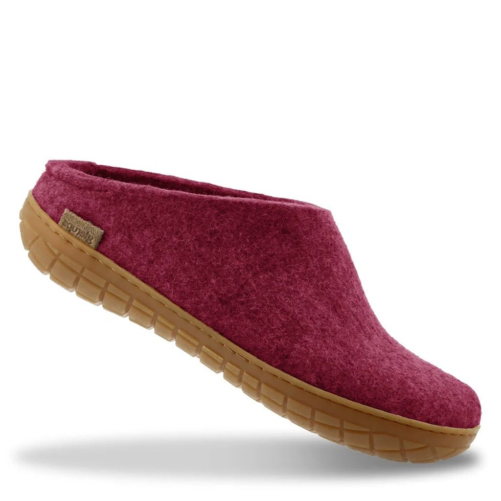 Glerups Slip-On With Rubber Sole - Cranberry - Shoetopia Footwear