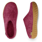 Glerups Slip-On With Rubber Sole - Cranberry - Shoetopia Footwear