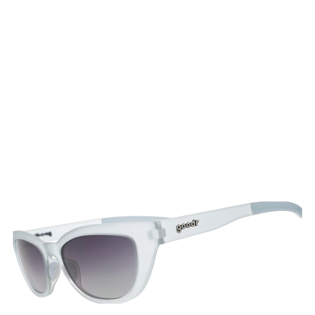 goodr, Cheetah G Starseed Gardener, Sunglasses, Translucent Blue, Angled view