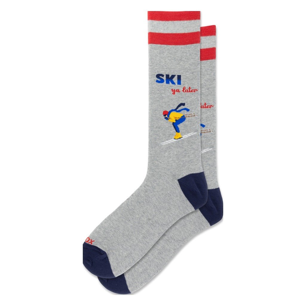Hotsox Men's Graphic Sock - Ski Ya Later - Shoetopia Footwear