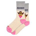 Hotsox Women's rodeo cat crew socks
