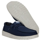 Hey Dude Wendy Stretch Canvas, Navy - Shoetopia Footwear