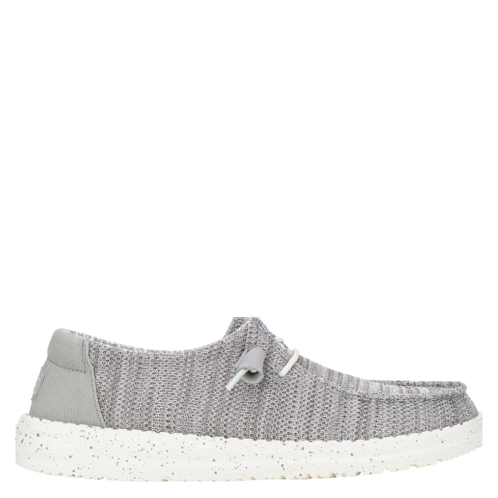 Hey Dude Wendy Stretch Sox, Light Grey - Shoetopia Footwear