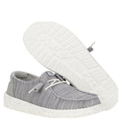 Hey Dude Wendy Stretch Sox, Light Grey - Shoetopia Footwear