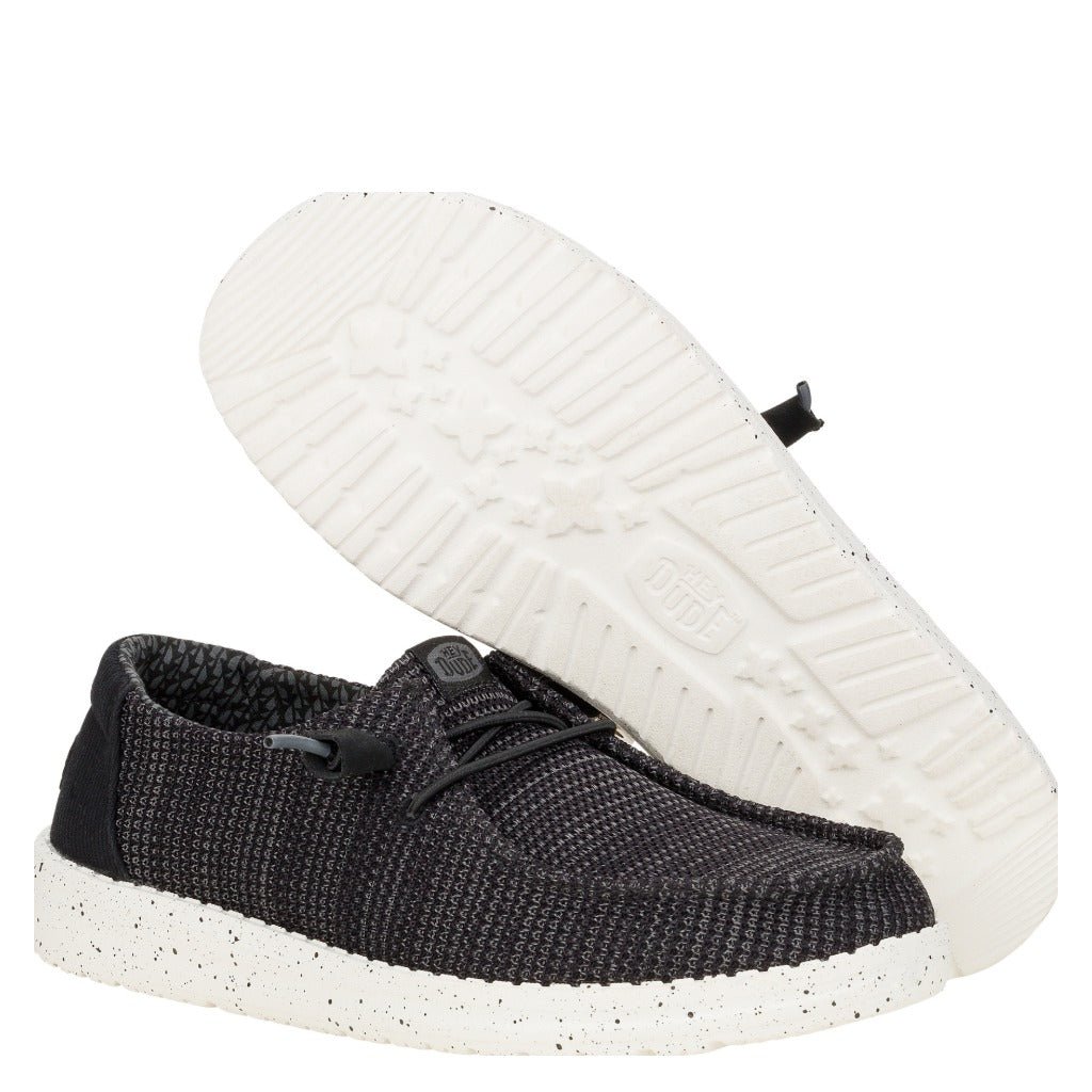 Hey Dude Wendy Stretch Sox Black - Shoetopia Footwear