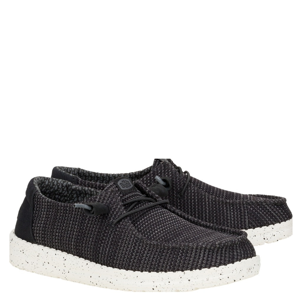 Hey Dude Wendy Stretch Sox Black - Shoetopia Footwear