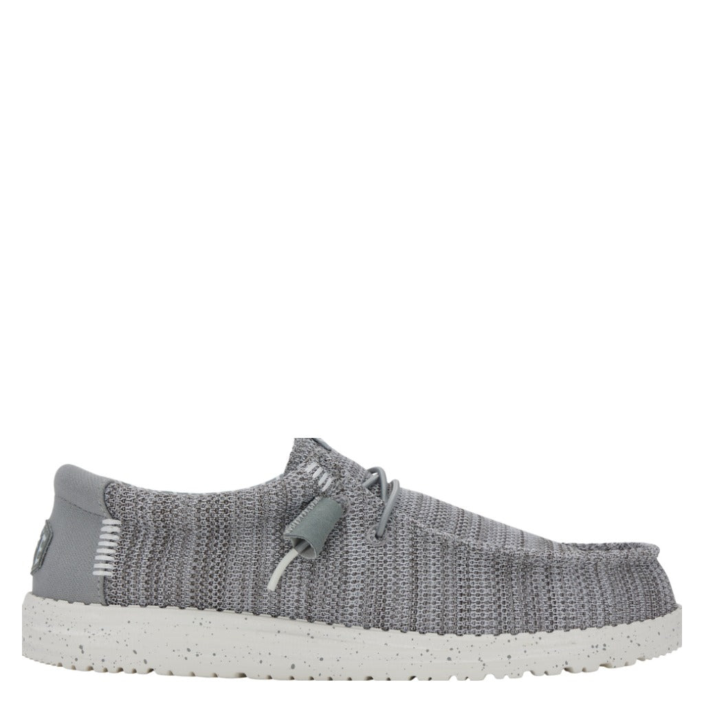 Hey Dude Wally Stretch Sox, Grey - Shoetopia Footwear