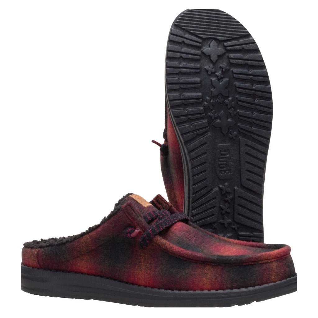 Hey Dude Wally Slip Cozy Plaid - Shoetopia Footwear