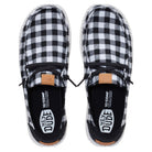Hey Dude, Wendy Buffalo Check, Women's, Casual Shoe, Black Plaid, Top view