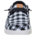 Hey Dude, Wendy Buffalo Check, Women's, Casual Shoe, Black Plaid, Front view