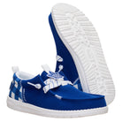 Hey Dude, Wally Funk NHL Maple Leafs Plaid, Men's, Casual Shoe, Blue/White, Outsole view