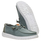 Hey Dude Wendy Chambray Grid Olive - Shoetopia Footwear